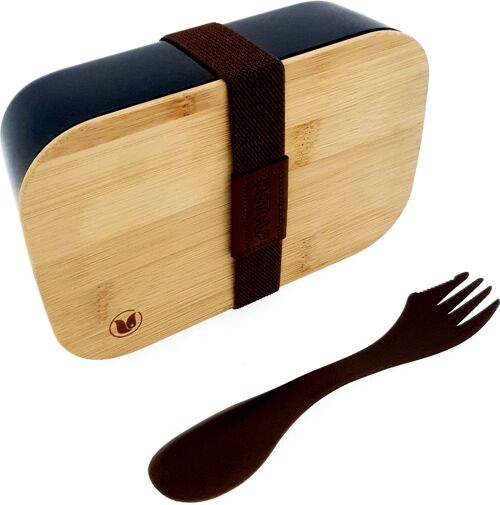 ECO Bamboo Lunchbox -  Sustainable Foodcontainer Night Black