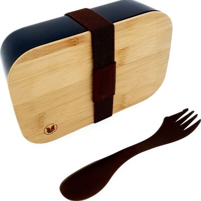 ECO Bamboo Lunchbox - Nachhaltiger Lebensmittelbehälter Night Black