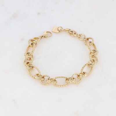 Pulsera Golden Meryl - malla efecto retorcido