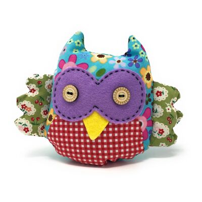 Kit de couture de hibou patchwork