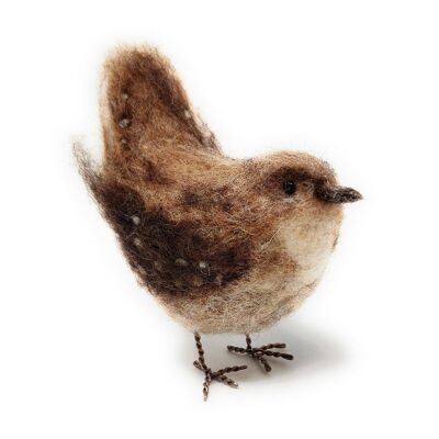 Pájaros Británicos - Jenny Wren Aguja Kit de Artesanía de Fieltro