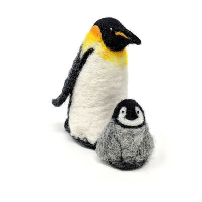 Kit de feutrage à l'aiguille pingouins empereurs