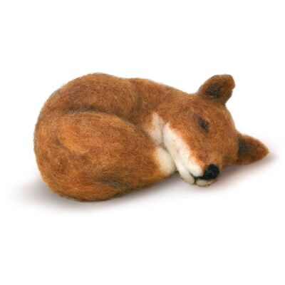 Kit de artesanía de fieltro con aguja Sleepy Fox