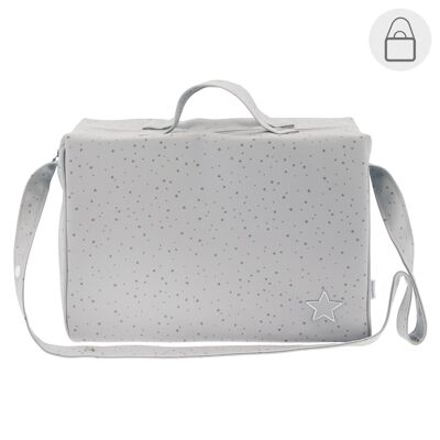 BOLSO MATERNAL TABELA ASTRA GRIS 16x41.5x29 CM