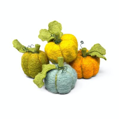 Kit de artesanía de fieltro con aguja de calabazas lanudas