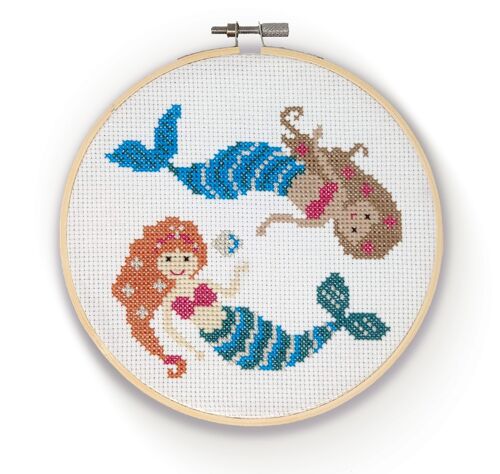 Mermaids Cross Stitch Craft Kit