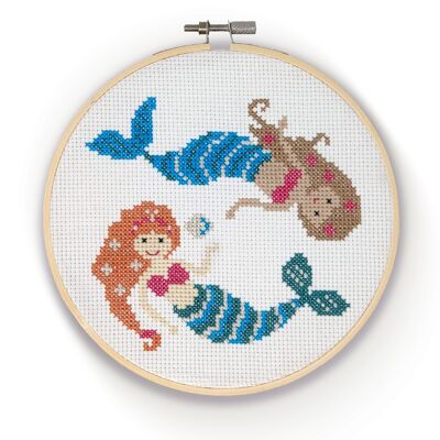 Mermaids Cross Stitch Craft Kit