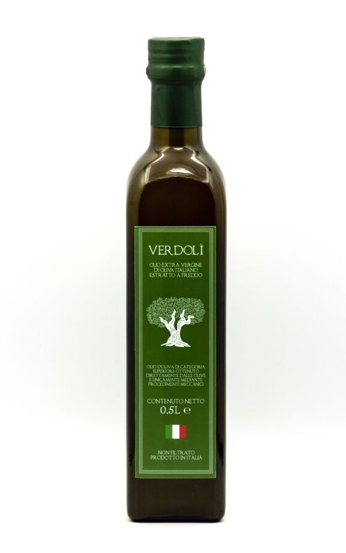 Olio Extra Vergine d'oliva siciliano Verdolì - 0,50 cl - 2022