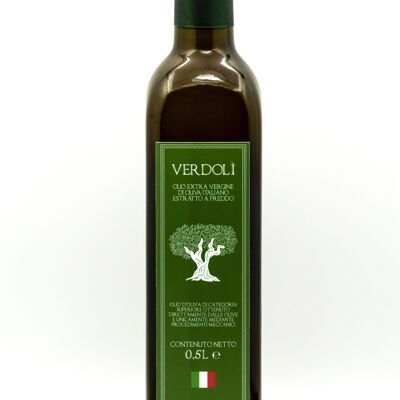 Olio Extra Vergine d'oliva siciliano Verdolì - 0,50 cl - 2022