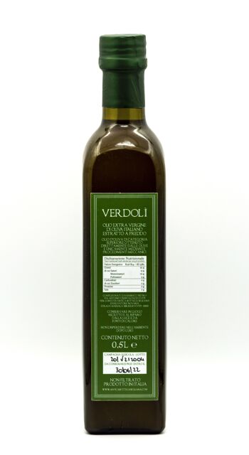 Huile d'olive extra vierge sicilienne Verdolì - 0,50 cl - 2022 2