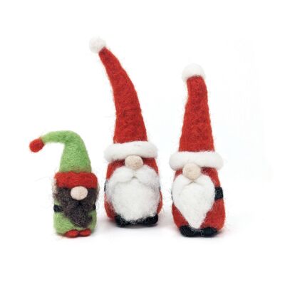 Kit artigianale per infeltrimento ad ago di Babbo Natale