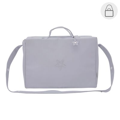 BOLSO MATERNAL TABELA MATE CELESTE 16x41.5x29 CM