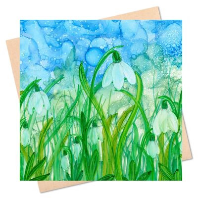 Snowdrops - Spring Blank Card