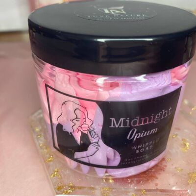 Midnight opium whipped soap