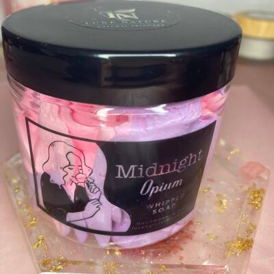 Midnight opium whipped soap