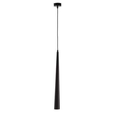 PLAFONNIER 6X6X60 BOIS NOIR AVEC AMPOULE TH1140200