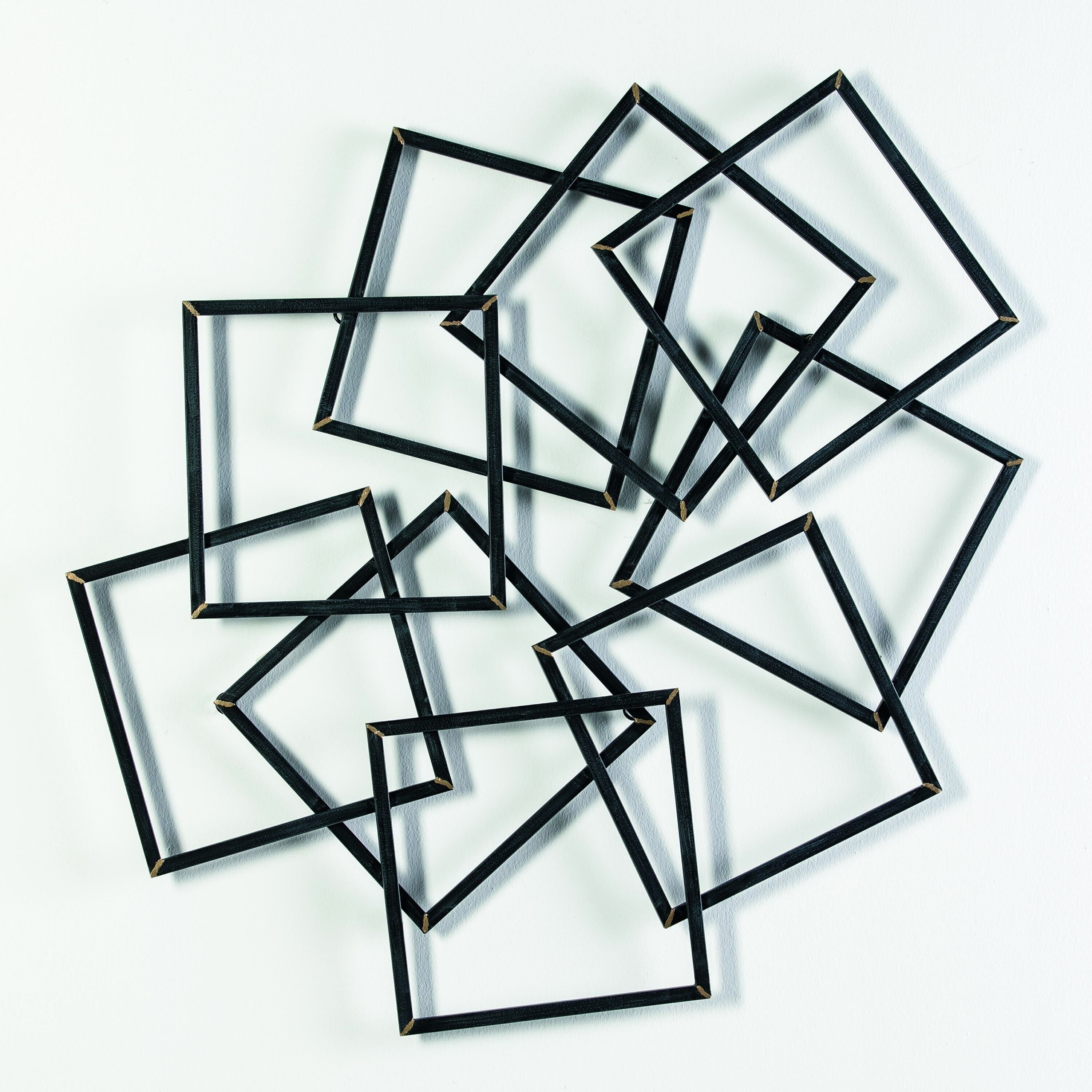 SCULTURA 91X3X78 METALLO NERO/ORO TH1310300