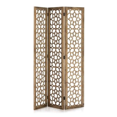 SCREEN 137X3X185 WOOD/MDF NATURAL VEIL TH1318500