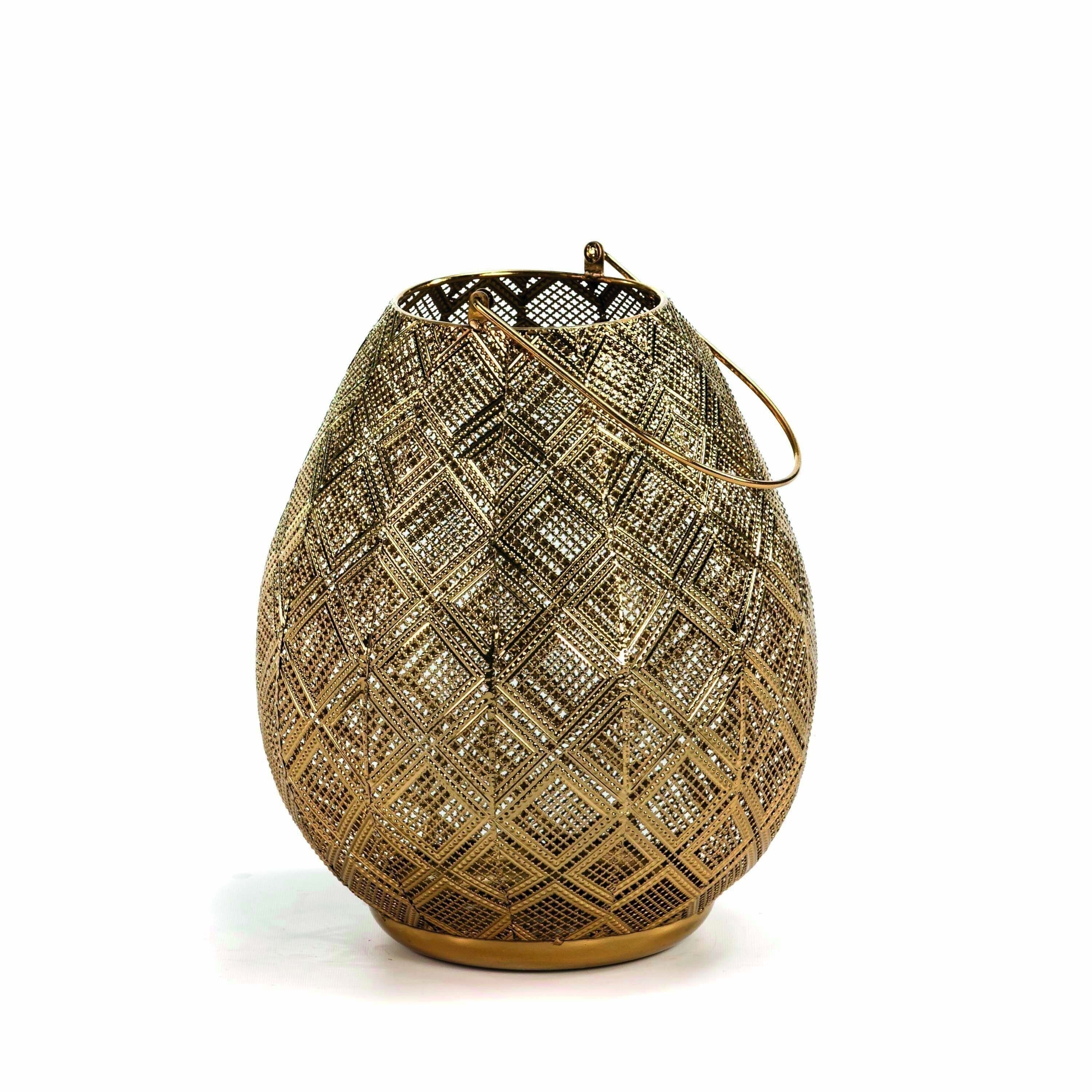 PORTACANDELA 34X34X38/60 METALLO DORATO TH1323100