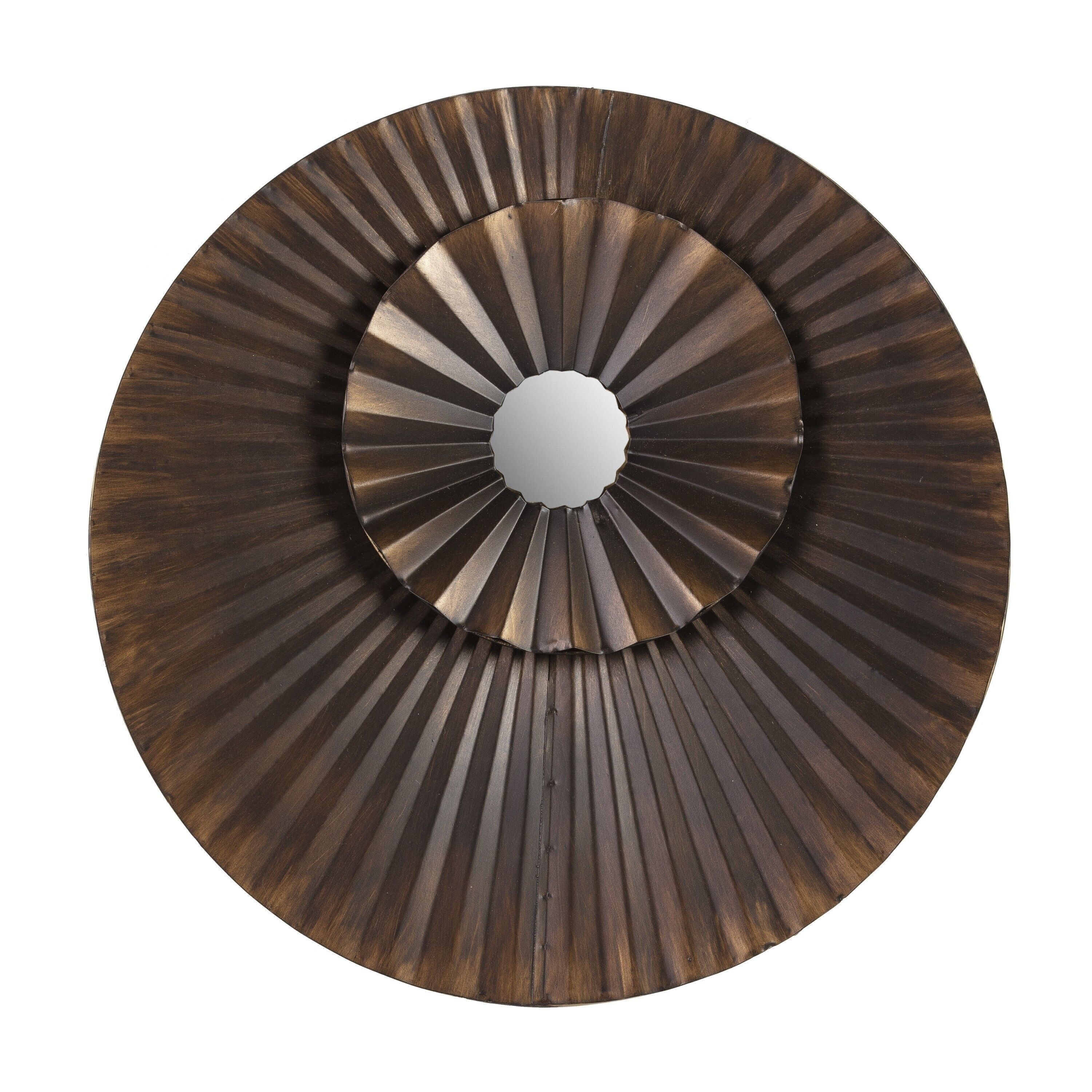 SCULTURA 58X4X58 MARRONE METALLO/CROMO TH1327800