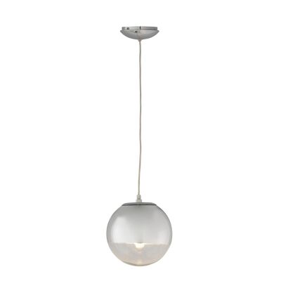 CEILING LAMP 20X20X20 GLASS/SILVER METAL TH1379000