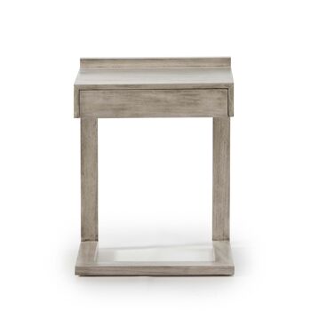 TABLE DE NUIT 50X35X66 BOIS GRIS TH1740009 2