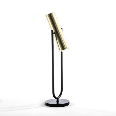 LAMPARA SOBREMESA 14X22X54,5 METAL ORO/NEGRO TH1821000