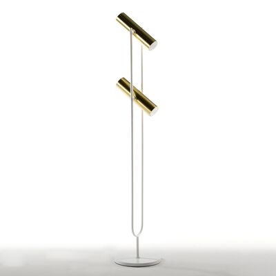 FLOOR LAMP 22X22X120 METAL GOLD/WHITE TH1821300