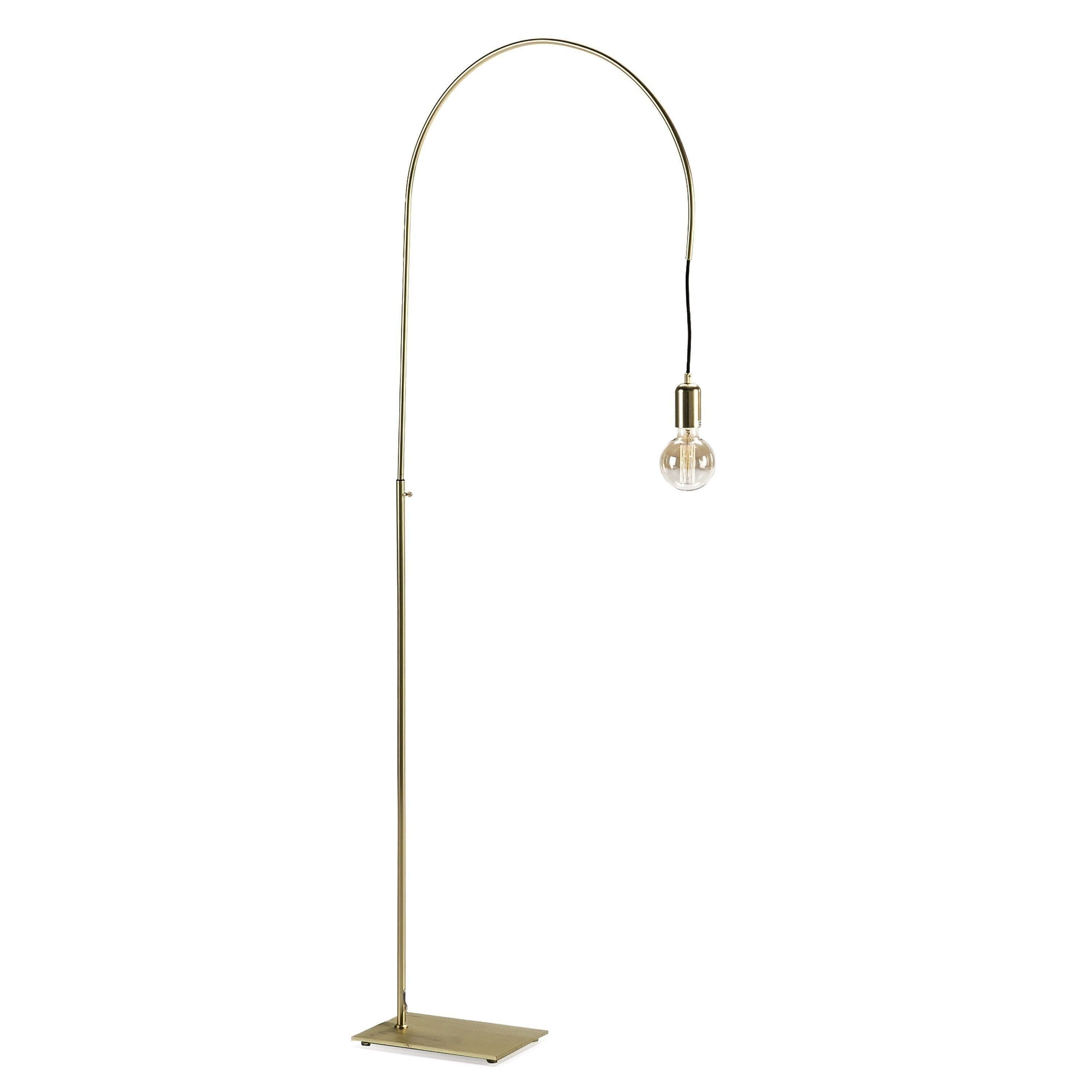 LAMPADA DA TERRA 71X20X131/175 METALLO ORO SENZA LAMPADINA TH1821900
