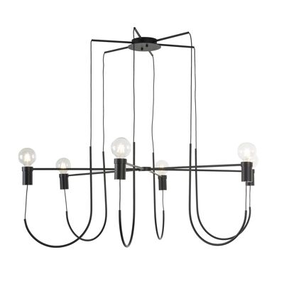 CEILING LAMP 119X119X45 BLACK METAL TH1824600