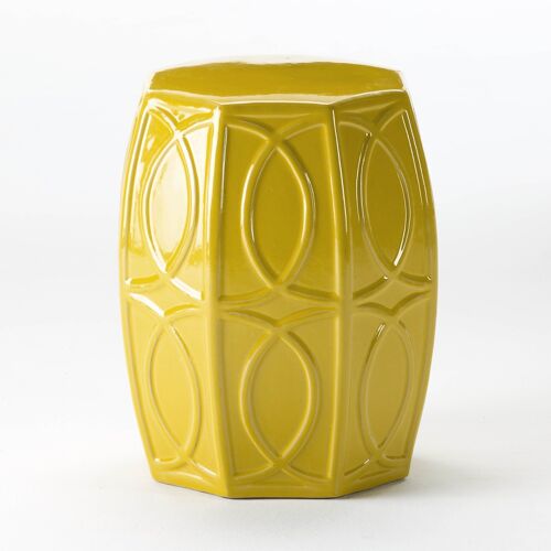 TABURETE 38X38X45 CERAMICA AMARILLO TH1977800