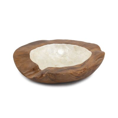 BOWL 40 CM APPROX. NATURAL WOOD/MOPEARL TH2061100