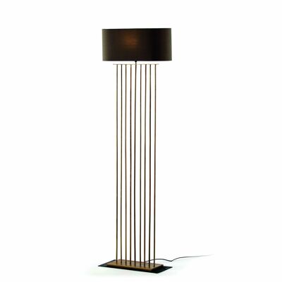 FLOOR LAMP 47X21X139 GOLD METAL WITH GRAY SCREEN TH2547800 NO11