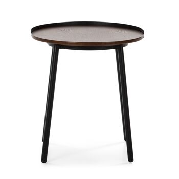 TABLE D'APPOINT 50X51X66 BOIS MARRON/MÉTAL NOIR TH2572900 2