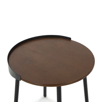 TABLE D'APPOINT 50X51X66 BOIS MARRON/MÉTAL NOIR TH2572900 3