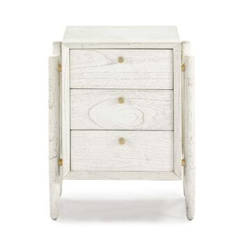 TABLE DE NUIT 50X40X61 BOIS MINDI BLANC TH2647021 2