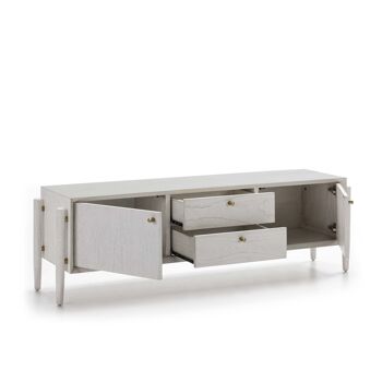 MEUBLE TV 160X40X50 BOIS MINDI BLANC TH2647321 3