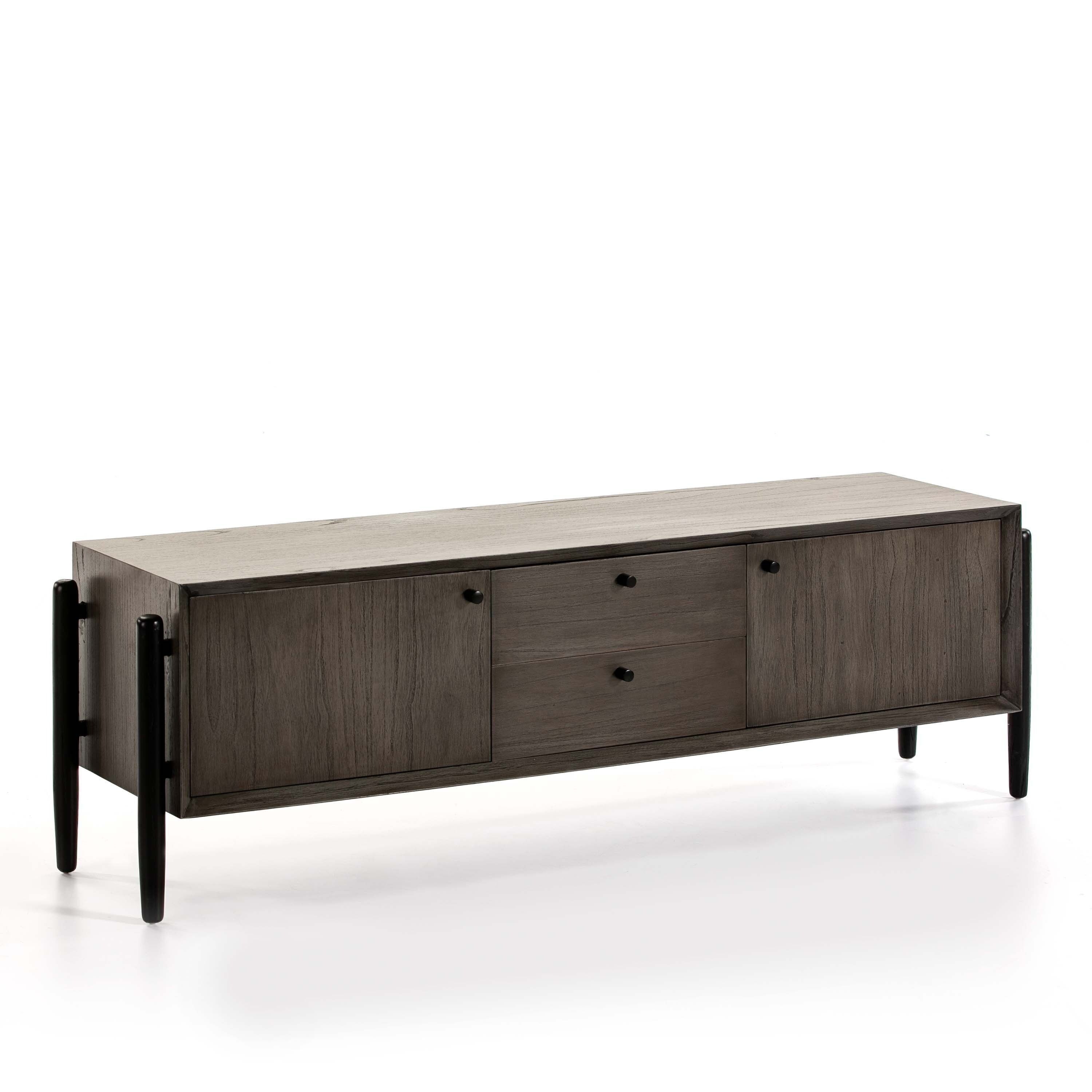 TV CABINET 160X40X50 WOOD MINDI GREY/BLACK TH2647322