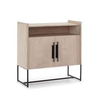 BUFFET 90X40X93 BOIS MINDI NATUREL/MÉTAL NOIR TH2647724 1