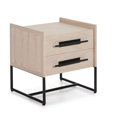 COMODO 2 CASSETTI 50X45X54 NATURALE MINDI LEGNO/METALLO NERO TH2648324