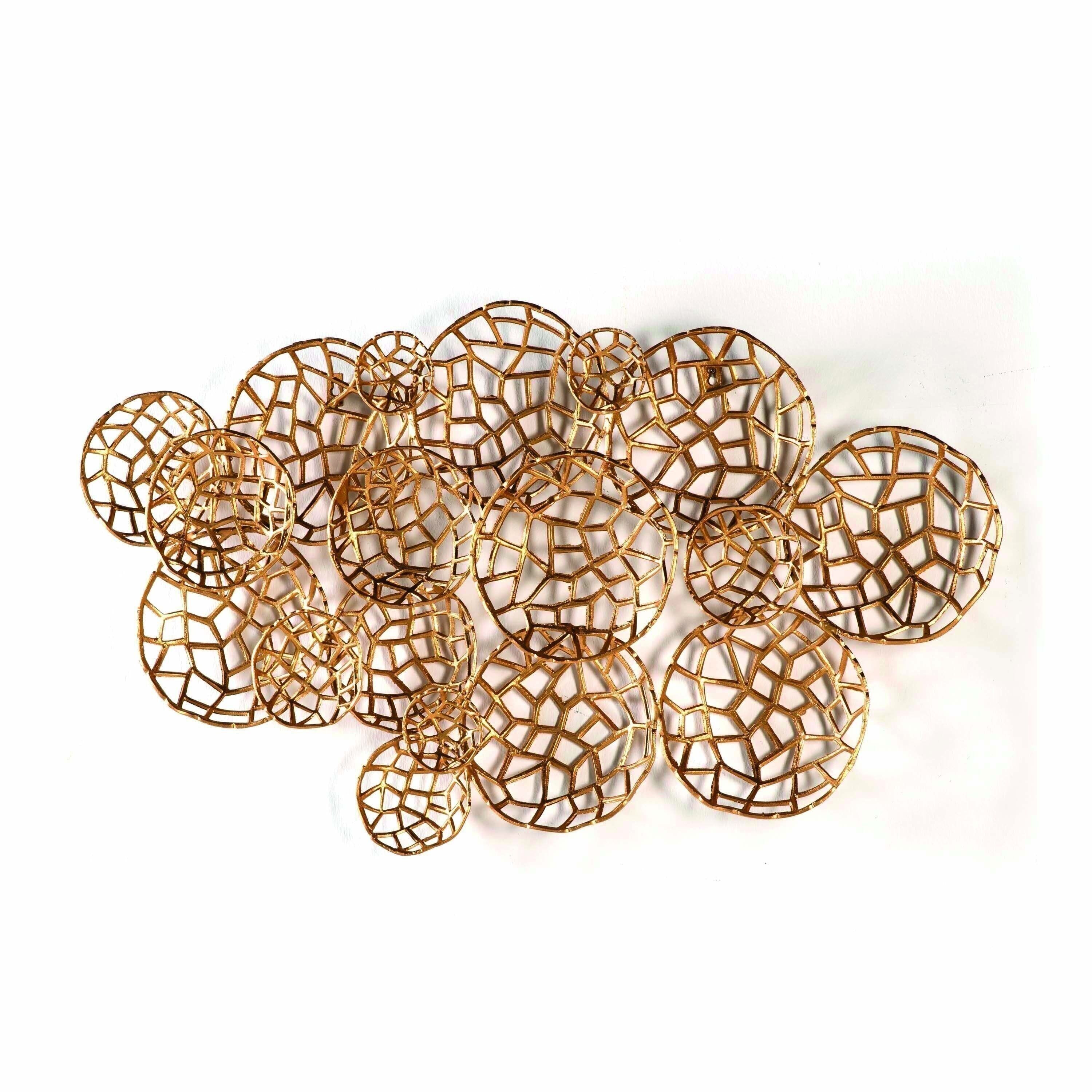 SCULTURA 120X10X70 METALLO DORATO TH3155100