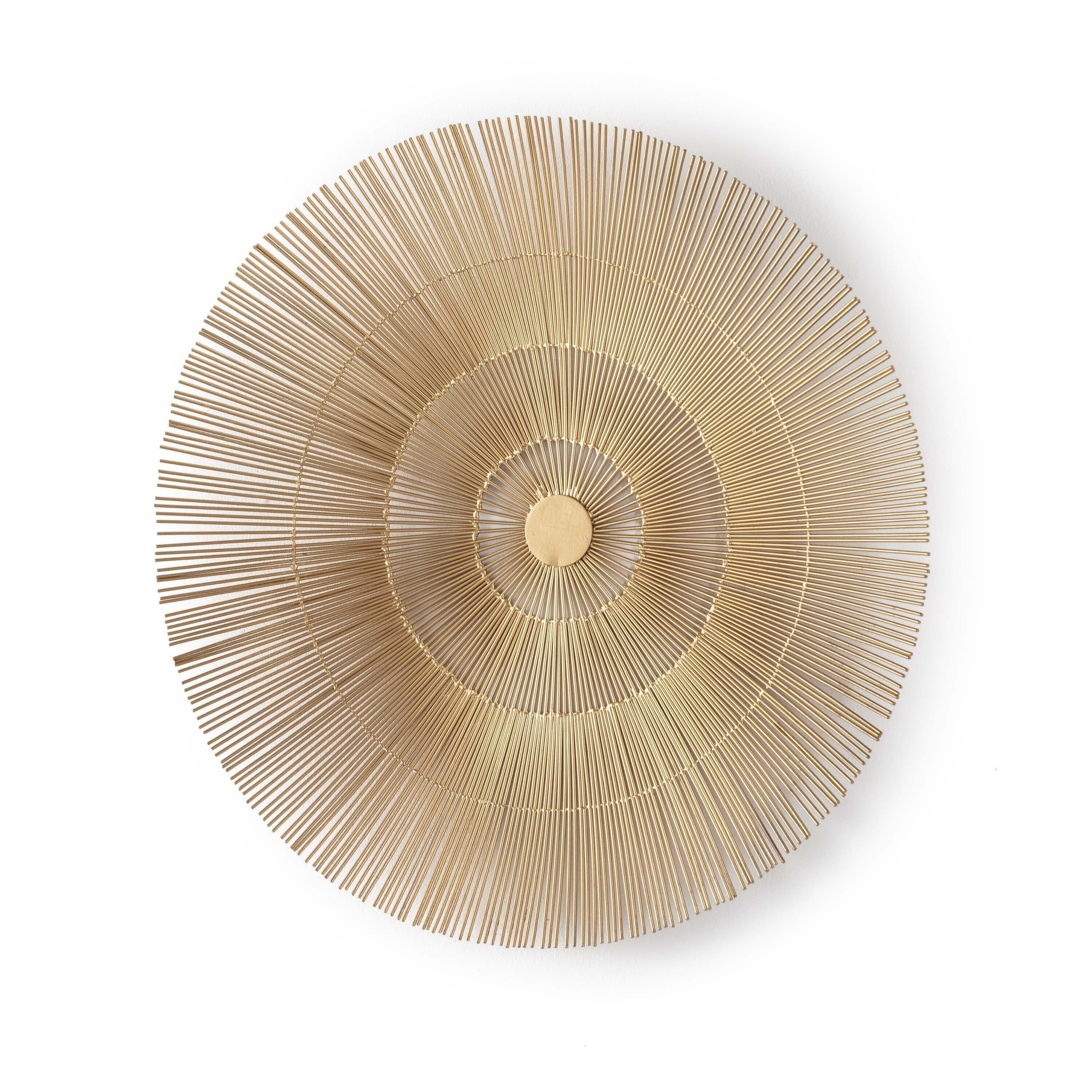 SCULTURA 61X6X61 METALLO DORATO TH3155400