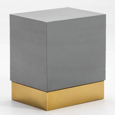 SIDE TABLE 41X31X47 GOLD/GREY METAL TH3174800
