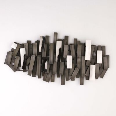 SCULPTURE 100X5X50 ZINC METAL TH3175500