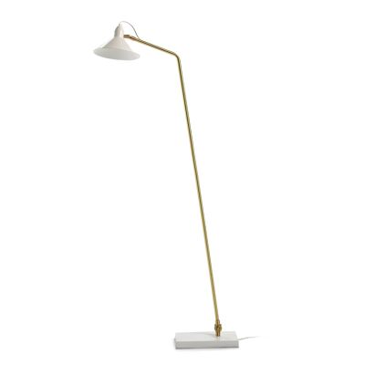 LAMPADA DA TERRA 26X19X136 BIANCO METALLO/BRONZO TH4000300