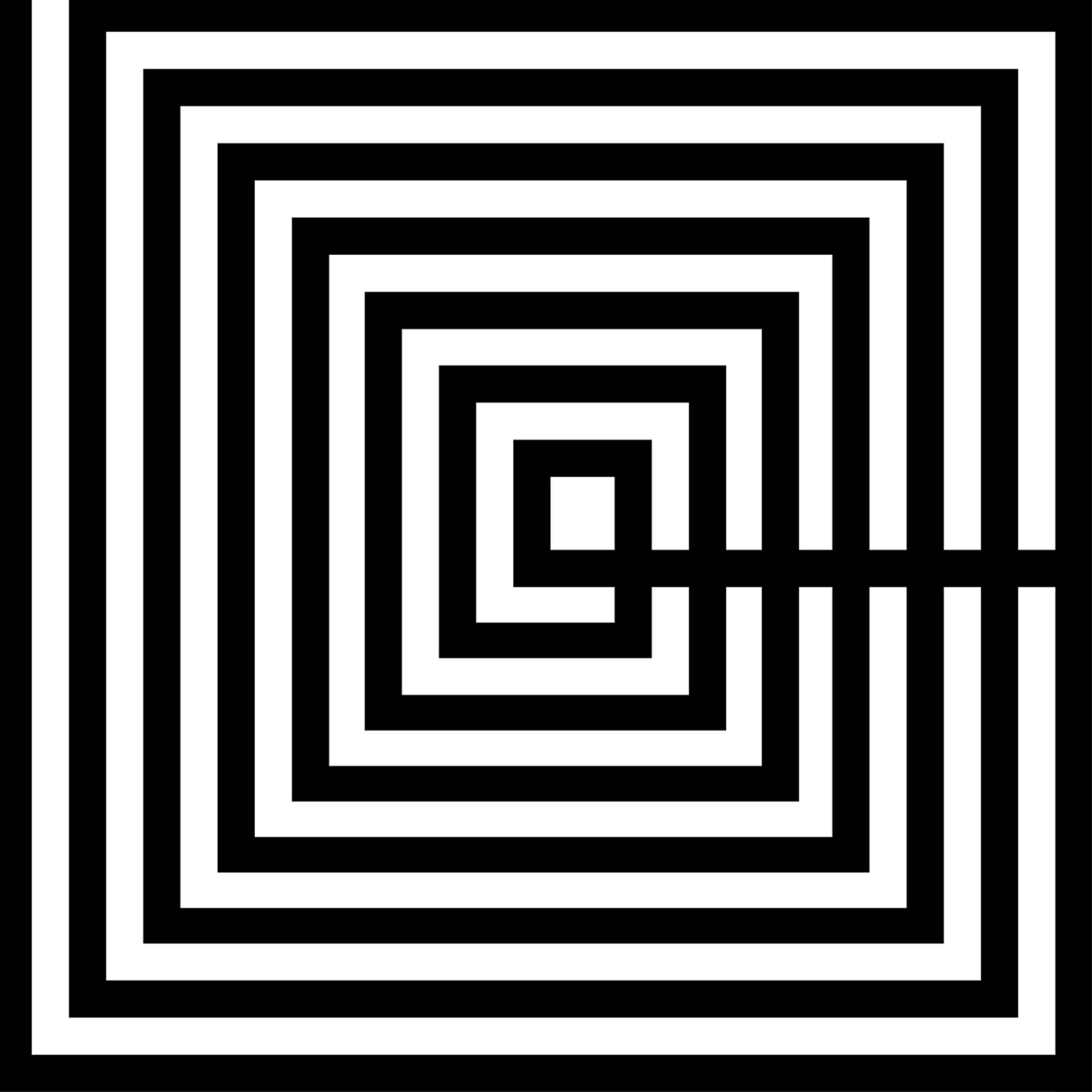 CORNICE 100X3X100 METACRILATO OTTICA BIANCA E NERA TH4402100