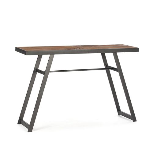 CONSOLA 120X35X77 MADERA/METAL NEGRO TH5500200