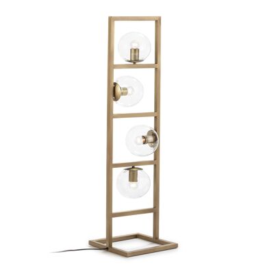 LAMPARA DE PIE 29X29X110 CRISTAL/METAL DORADO TH6184300