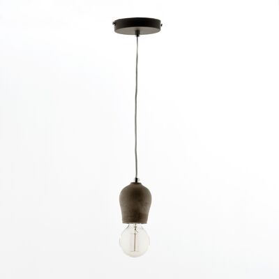CEMENT LAMP 8X10 GRAY CEMENT WITH BULB TH6259500