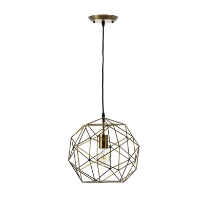 CEILING LAMP 32X32X30 GOLDEN METAL WITH BULB TH6261400